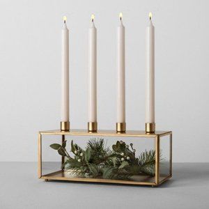 You get 2 Brand New Hearth and Hand Magnolia Rectangle Taper Holder.